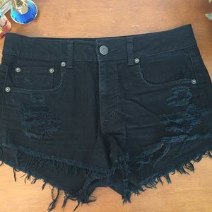 AEO Black Festival Jean Shorts